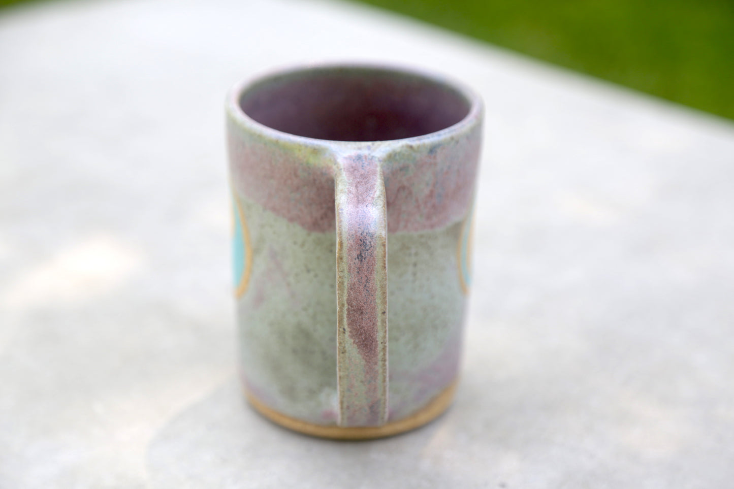 Yin Yang Eggplant Mug