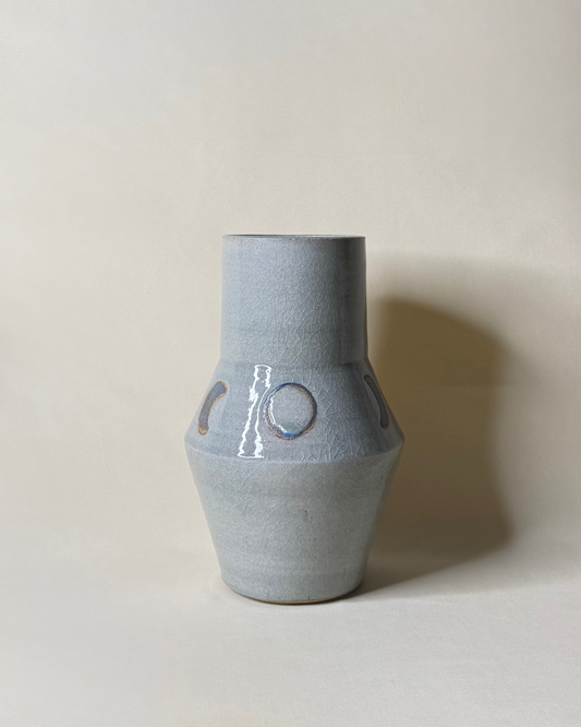 Moon Phase Vase in Earl Grey