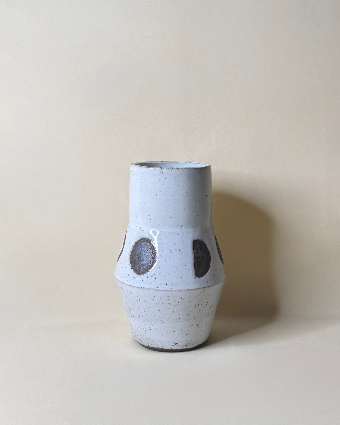 Moon Phase Vase in Ivory