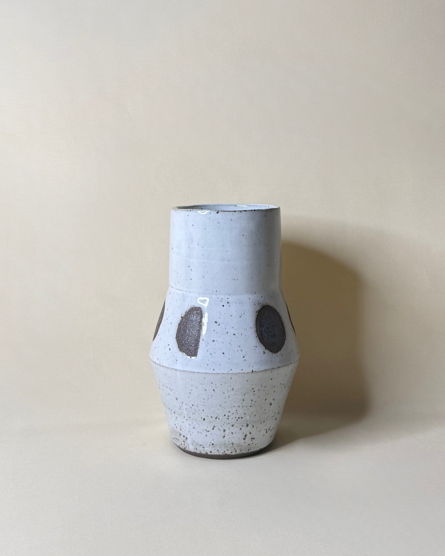 Moon Phase Vase in Ivory