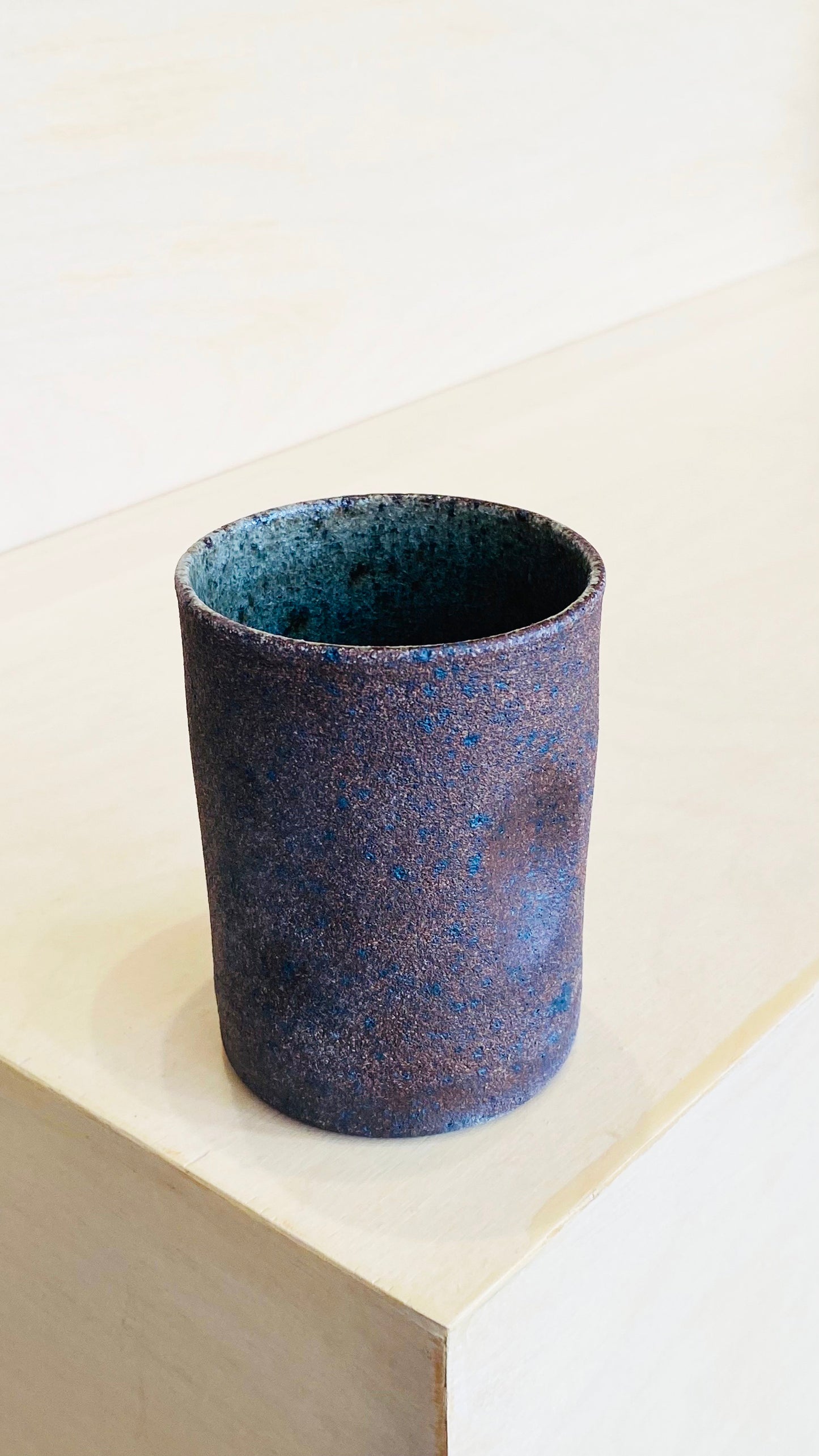 Dark Brown Unglazed Cup 8oz