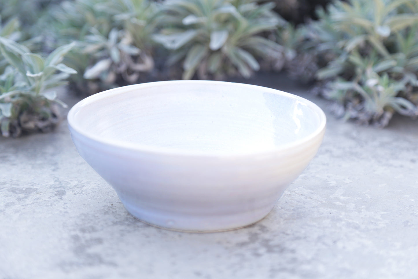 Irridescent White Medium Bowl