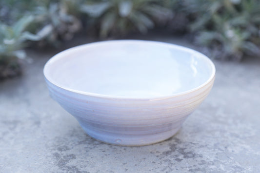 Irridescent White Medium Bowl