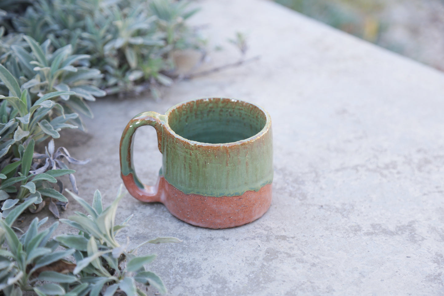 Green Glaze Santa Fe Coffee Mug