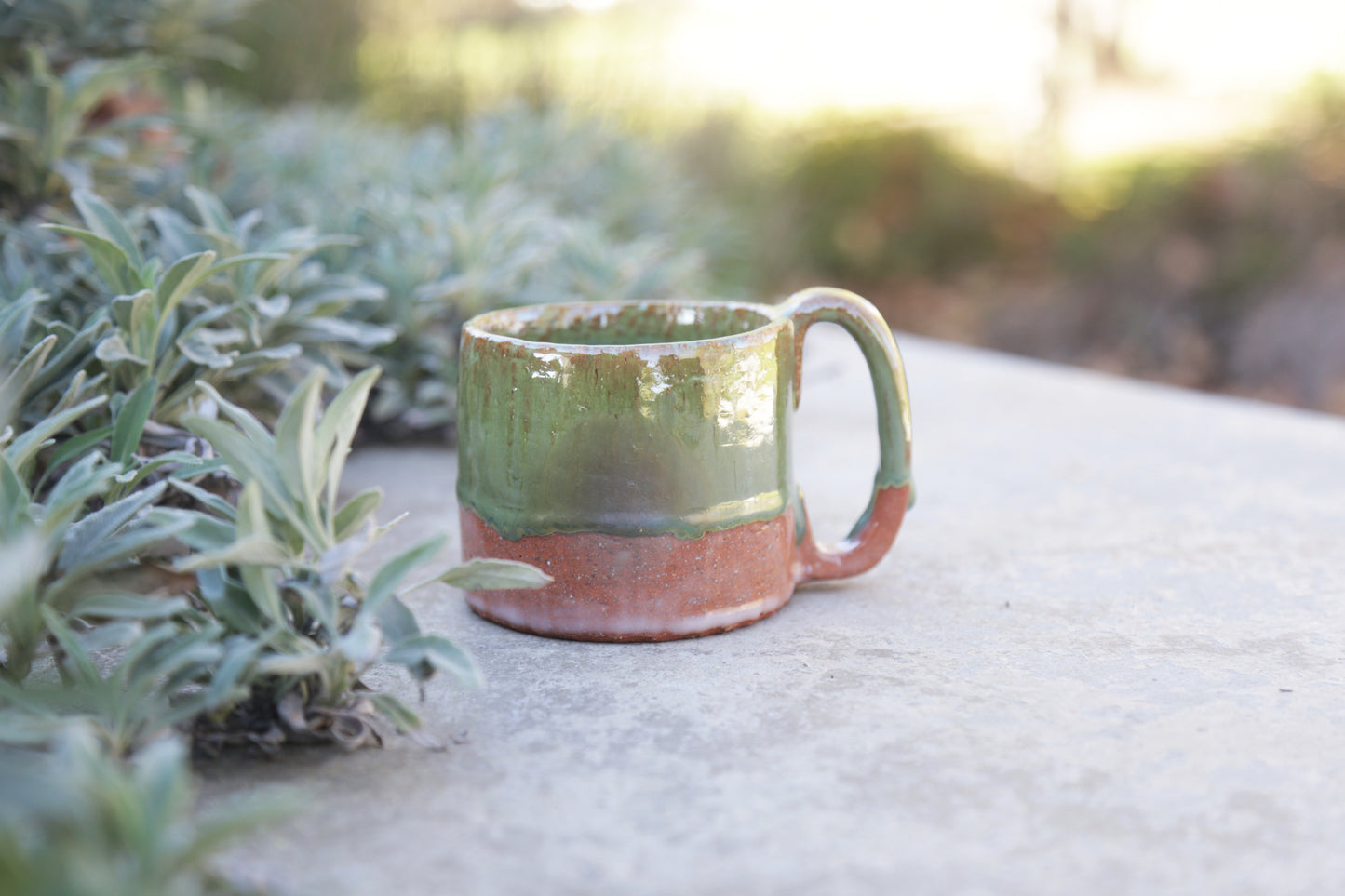 Green Glaze Santa Fe Coffee Mug