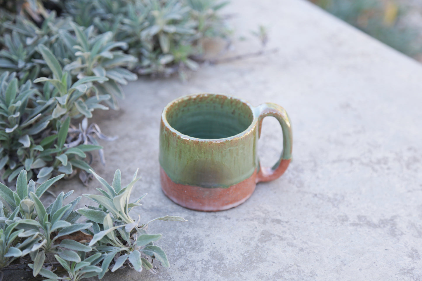 Green Glaze Santa Fe Coffee Mug