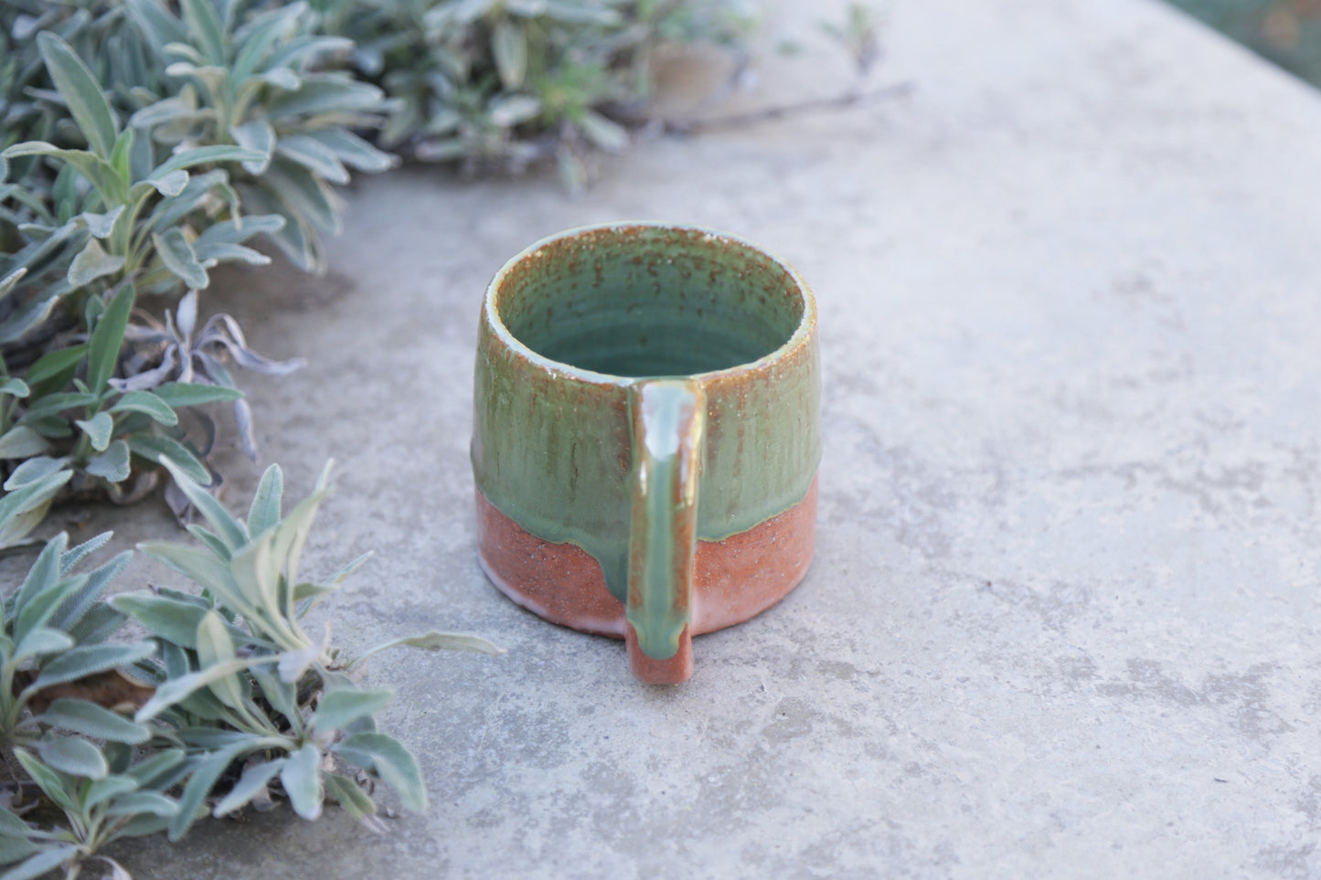 Green Glaze Santa Fe Coffee Mug