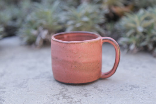 Vintage Red Dark Clay Coffee Mug