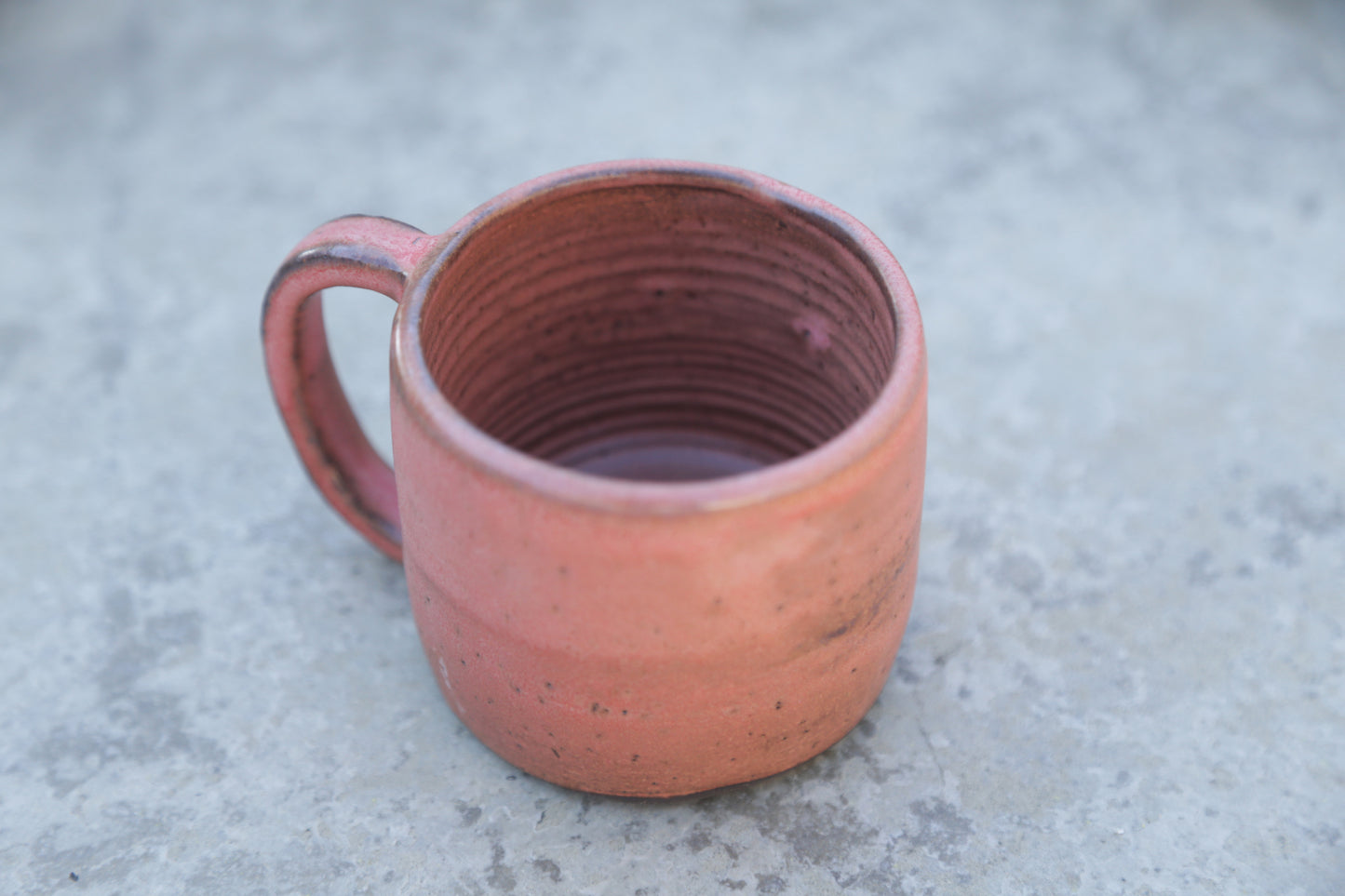 Vintage Red Dark Clay Coffee Mug