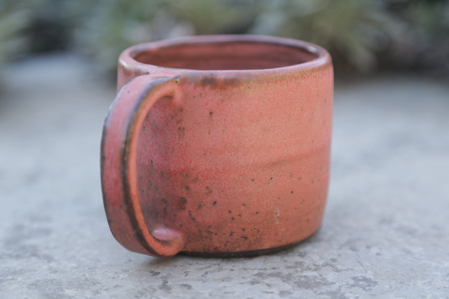 Vintage Red Dark Clay Coffee Mug