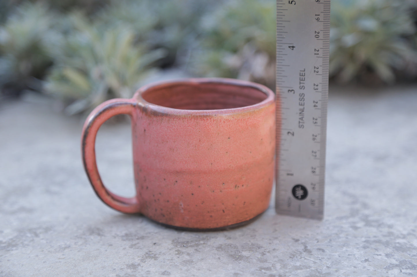 Vintage Red Dark Clay Coffee Mug